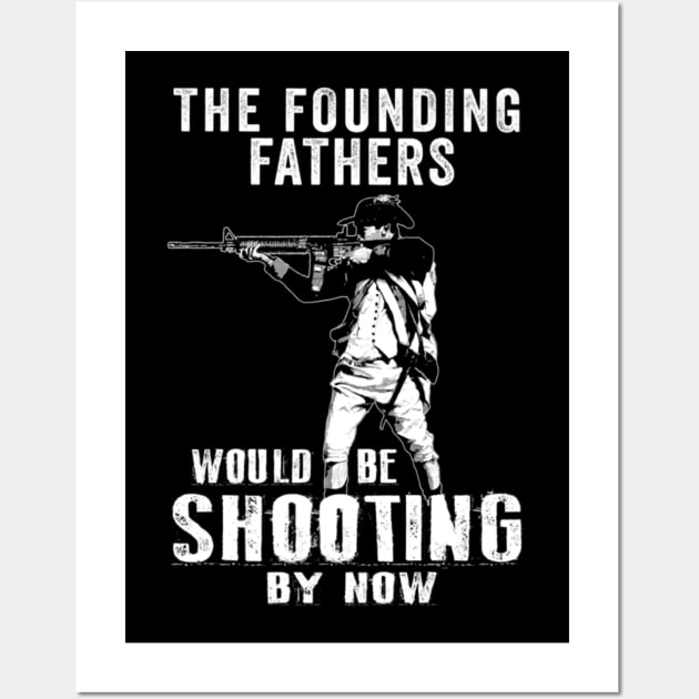 Founding Father Shooting Fathers Day Wall Art by Autumn Watercolor